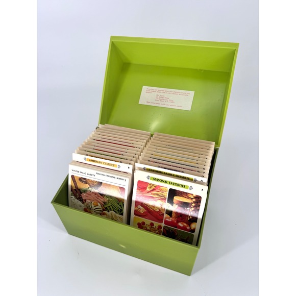 Betty Crocker Other - Vintage 1971 Betty Crocker Recipe Card Library COMPLETE 672 Cards Green Box